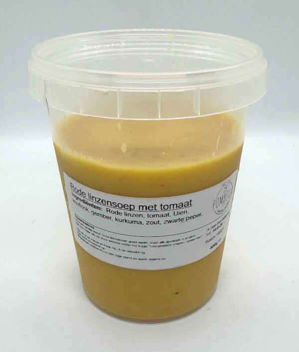 Rode linzensoep met tomaat (volwassen)